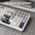 ATTACK SHARK X98 Tri-Mode Wireless Mechanical Keyboard StarLight White Arabic / English Layout